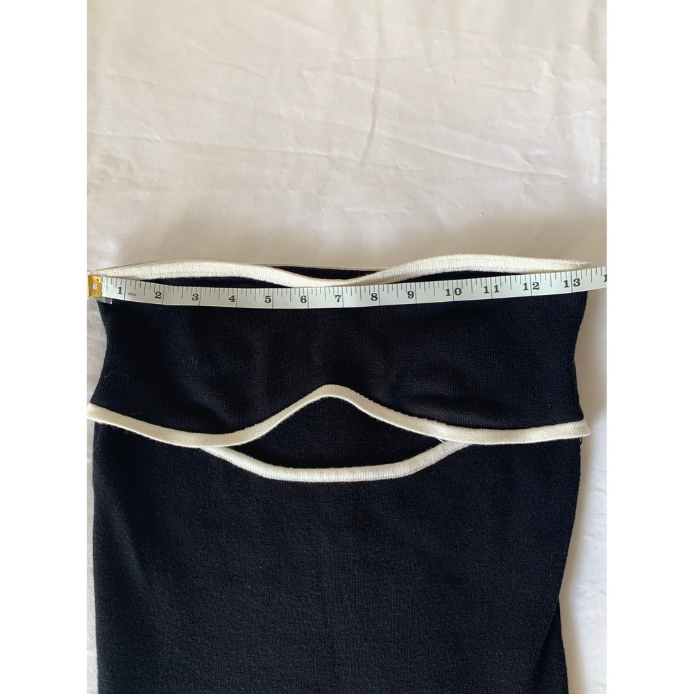 Peppermayo When In Rome Knit Maxi Dress Strapless Cutout Contrast Trim / SZ L/XL - Picture 14 of 16
